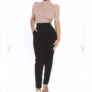 Fashion nova black trousers